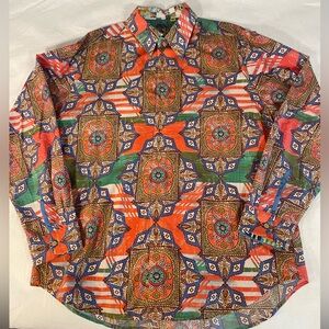 Robert Graham cotton/silk men’s dress shirt. Size XL.